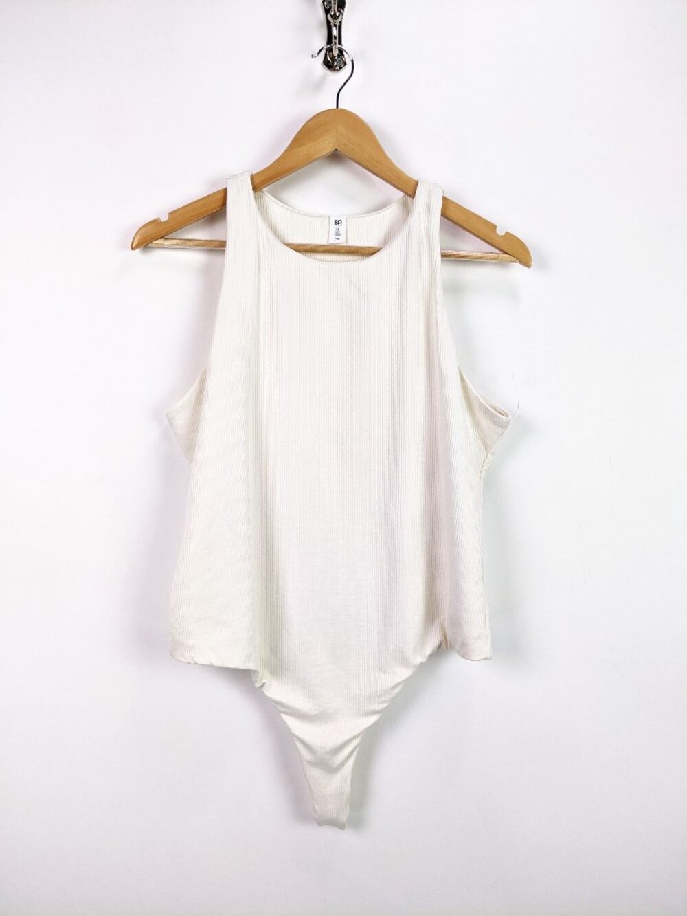 BP. Nordstrom Womens Butter Tank Bodysuit in Ivory Tofu Size XL